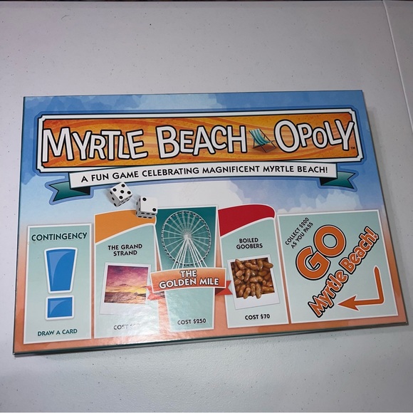Myrtle Beach Opoly Fun Board Game Monopoly Style Board Game - Picture 1 of 7